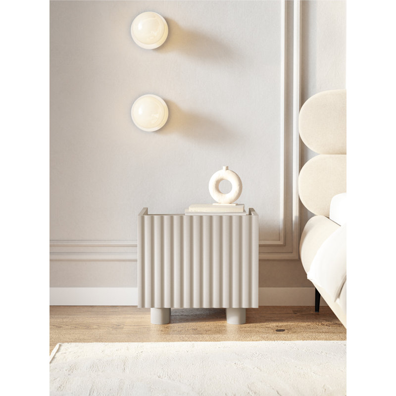 Taelen 48cm W Manufactured Wood Bedside Table