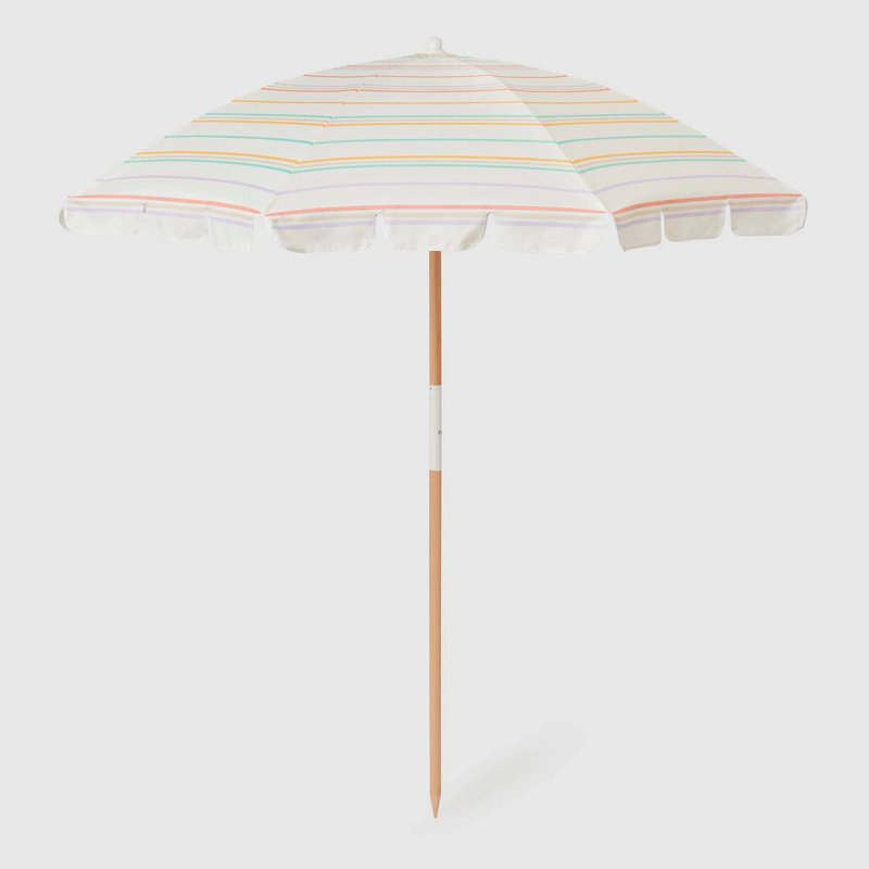 Sunnylife: Parasol de plage - Rio Sun Multi Stripe - Protection solaire UPF50