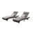 Outdoor Wicker Long Reclining Chair Set of 2-1832258486