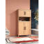 Armoire tissée Mid-Century à 4 portes avec tablettes réglables pour le rangement. Quatre catégories de conception, tablettes de rangement flexibles. Idéaux essentiels pour la salle à manger et le fouillis de salon. Structure