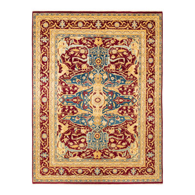 Staka One-of-a-Kind 9' 0" X 12' 1" 2000s Wool Area Rug in Red