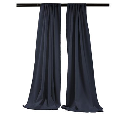 Paire de rideaux semi-transparents en polyester Angiens