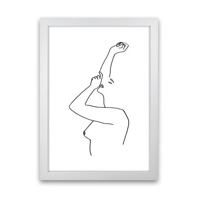 Female Reaching Up - Print
