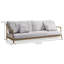 Canapé d'extérieur en aluminium 70,87 po Nayema