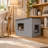 Sloped‑Roof Pet House, Antarctic Gray & Black
