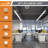 8FT 100W 5CCT Dimmable Commercial Linkable Linear Light, Color Tempreture Selectable LED office linear light