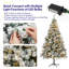 Arbre de Noël artificiel 6 pi avec 820 pointes en PVC et 250 lumières DEL
