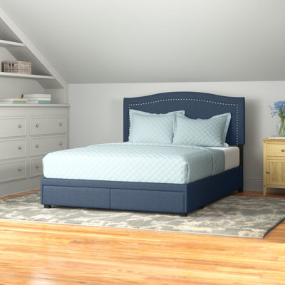 Lit plateforme tapissier avec rangement Parkville