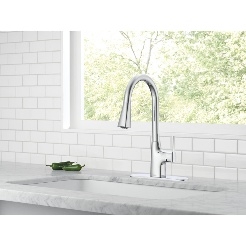 Pull Down Single Handle Kitchen Faucet, Chrome