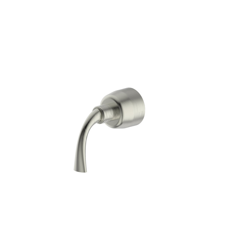 Inverseur de douche de la collection Twist: commande de colonne de garniture à 2 voies à une poignée avec valve de dérivation incluse - nickel brossé
