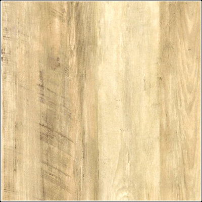 Table de bout d'appoint ronde en pin avec aspect bois vieilli et base ouverte mince, parfaite pour un décor rustique et moderne