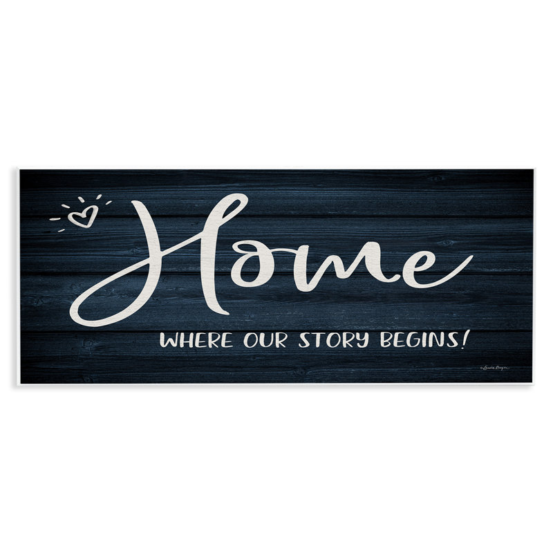 «Where Our Story Begins», art mural sur bois par Susie Boyer