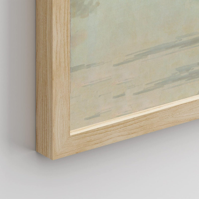 «Pastel Cloud Sky Wall Art Floral Botanical Prints Natural Landscape For Living Room Bed», impression sur papier, Naturel