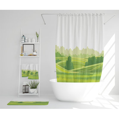 Navay Polyester Shower Curtain Set