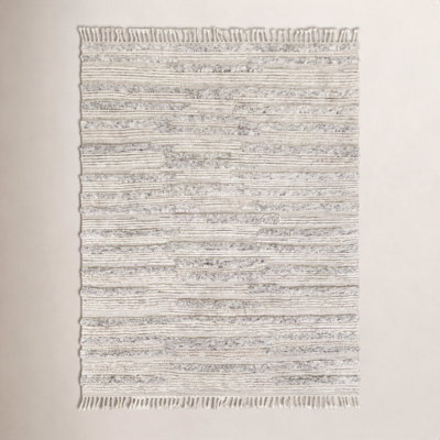 Timi Light Beige Gray Hand-Knotted Wool Rug