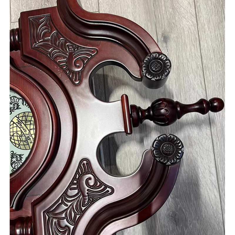 Reddish Brown Solid Wood Free Form Wall Clocks