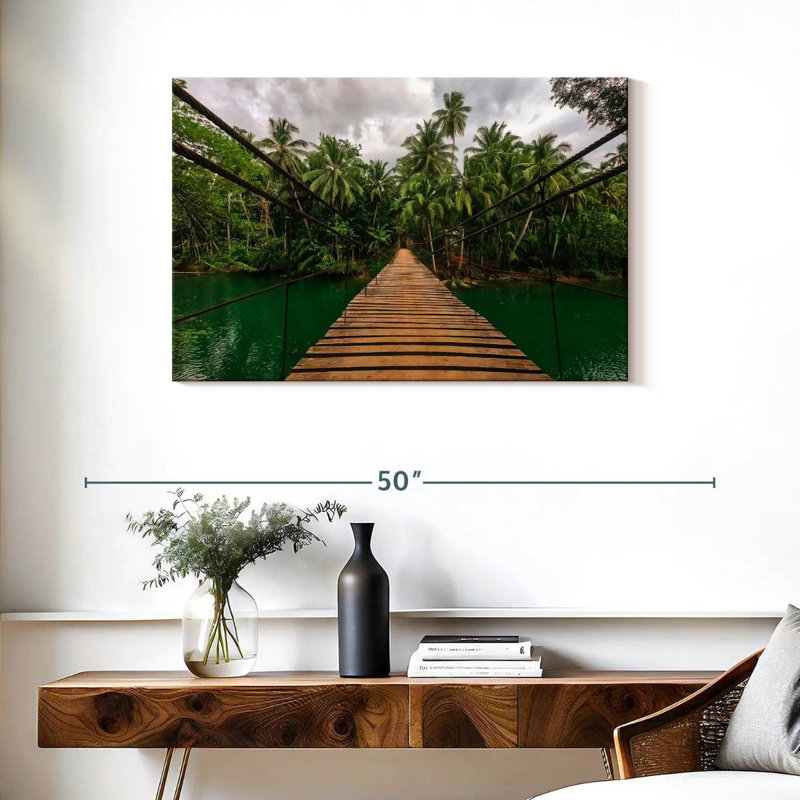 Lilie Philippine Jungle Bridge, 24" H x 36" W