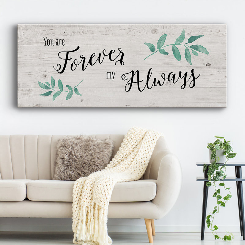 " Forever Always ", 24" H x 60" W x 1.5" D