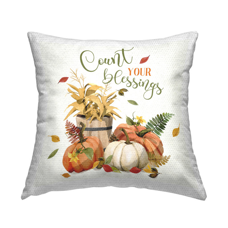 Design de coussin décoratif «Count Your Blessings» par Deane Beesley