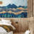Abstract Mountains Peel & Stick Border-93867416