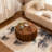 31.50" Ribbed Wave Round Coffee Table