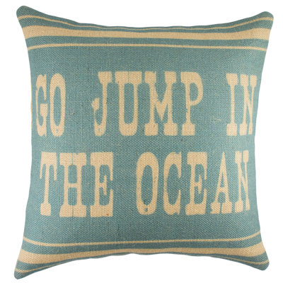Go Jump In The Ocean Throw Pillow
