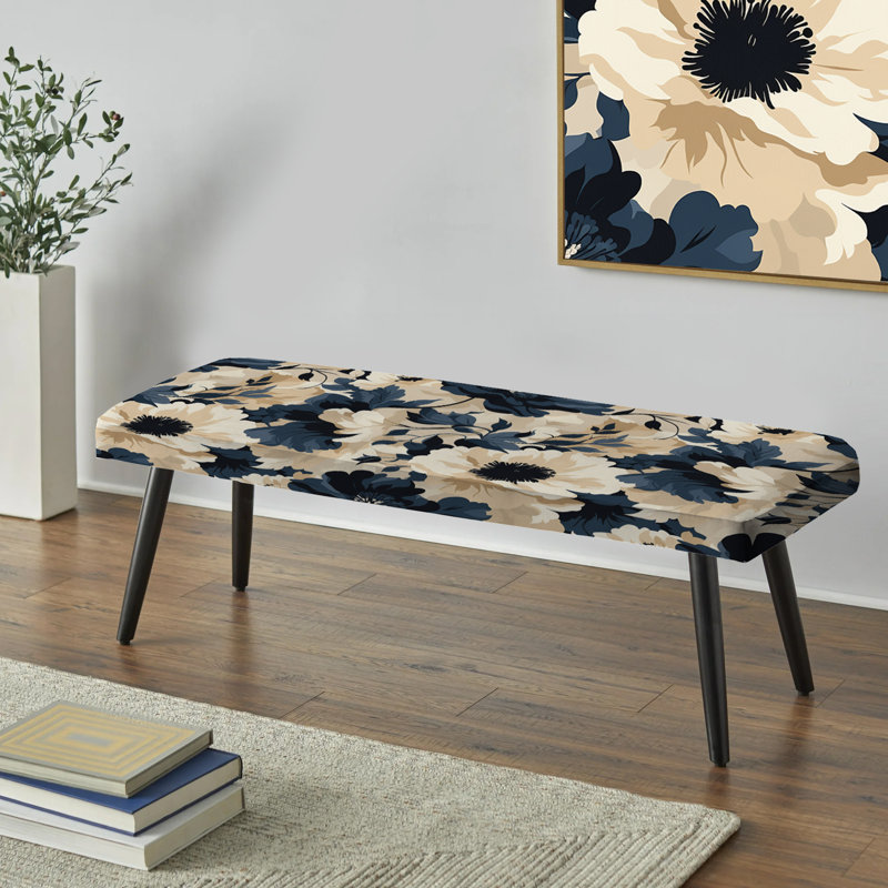 Banc floral rembourré Floral Tropical Tranquility Vibes III