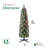 Home Heritage 5' Pencil Pine Prelit Artificial Christmas Tree 150 Color Lights