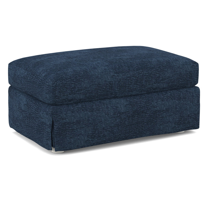 Upholstered Ottoman, White, 61614-35