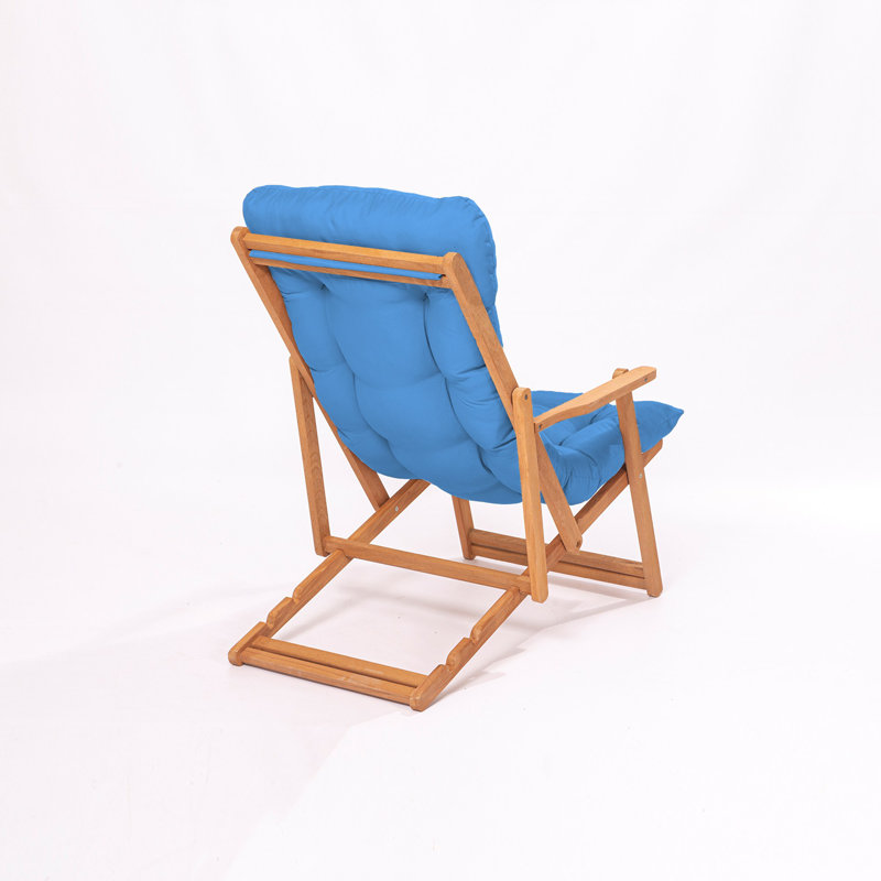 Phillippi Folding Deck Chair, Blue
