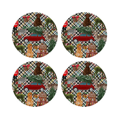 Vegan Leather Round Placemats