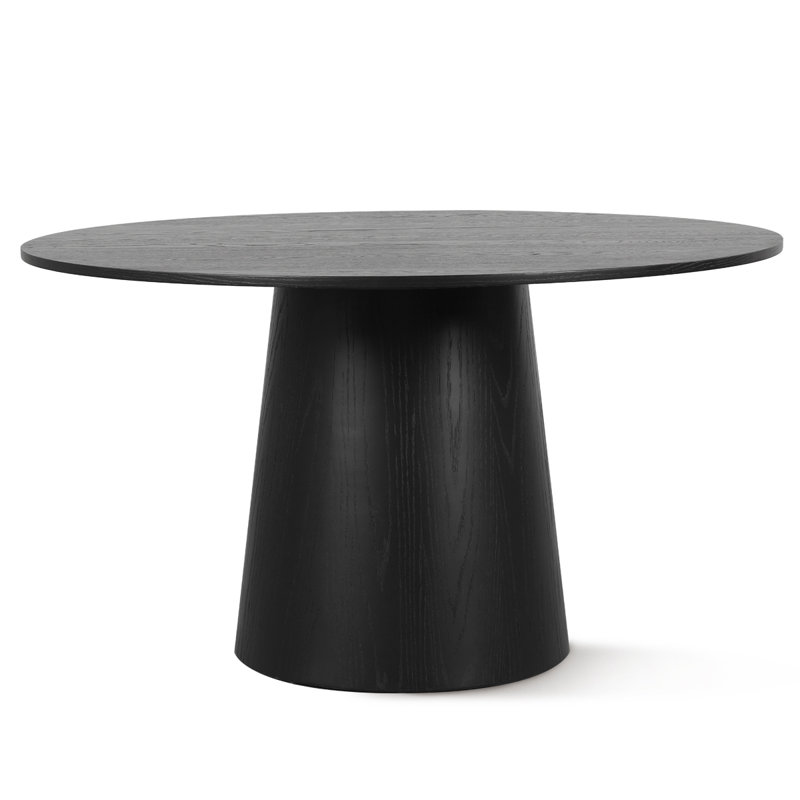 Dysis 52" Solid Oak Round Dining Table | Modern Style