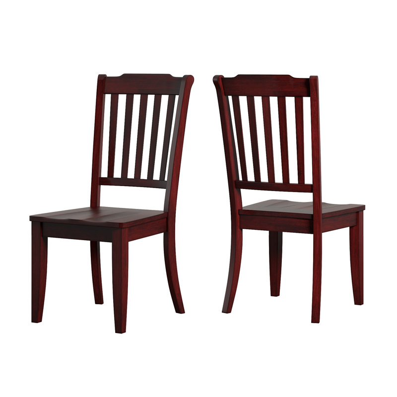 Fortville Solid Wood Windsor Back Dining Chair, Baie antique