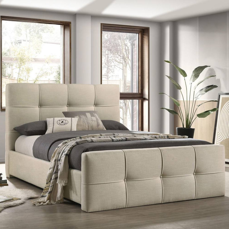 Bed, King, Ivory
