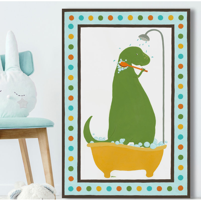 «Parente Rub-a-Dub Dino II», reproduction sur toile tendue, H 24 po x l 16 po x P 1,5 po