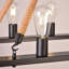 Basey 10-Light Matte Black Kitchen Island Pendant