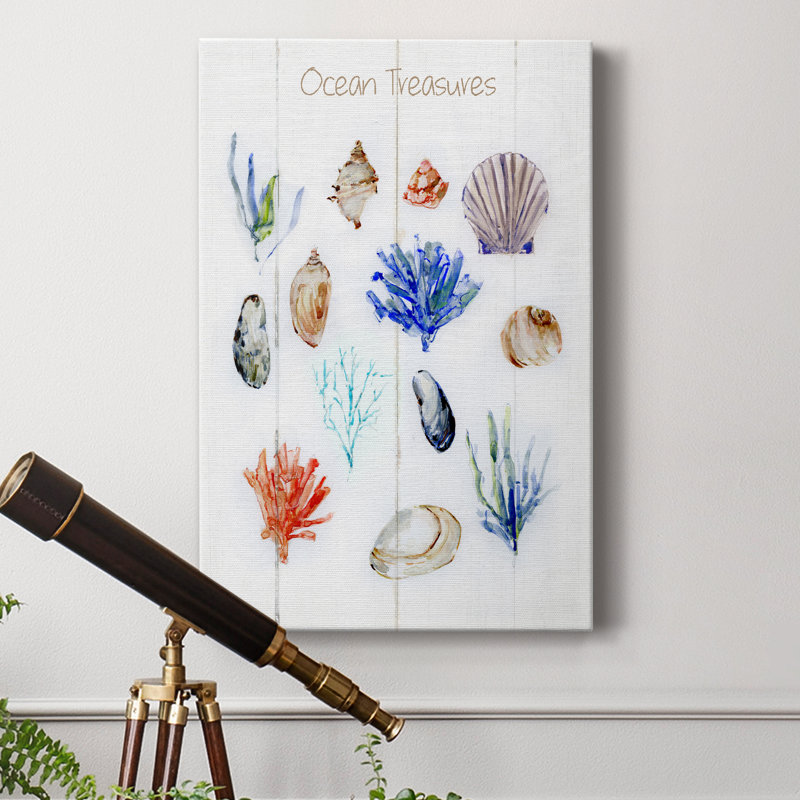 «Ocean Treasures», impression sur toile tendue, H 18 po x l 12 po x P 1 po