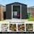 8 ft. x 10 ft. Outdoor Metal Storage Shed with Foundation-123384836-123384841