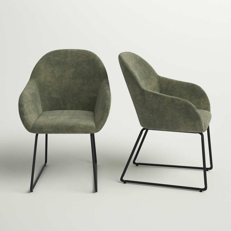 Maryam Upholstered Chair, Oliver Green