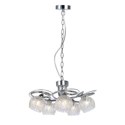 Roelof 5 - Light Chrome Unique/Statement Pendant