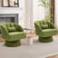Upholstered Swivel Accent Chair-537604690-537604703