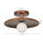 Wood Semi-Flush Mount Light  for Bedroom Corridor Hallway-533735486