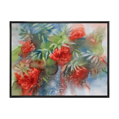 Rowen Berries and Leaves - reproduction sur toile