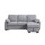 Canapé-lit modulaire réversible en tissu chenille l 91 po Marcello-2076813498