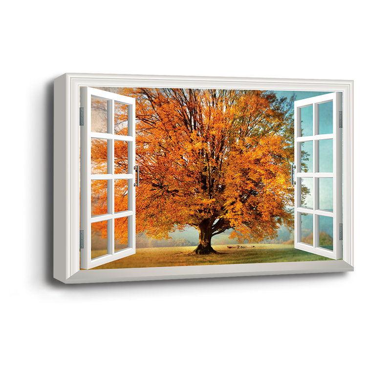 Autumn's Passion - Wrapped Canvas Print, 36" H x 24" W x 1" D