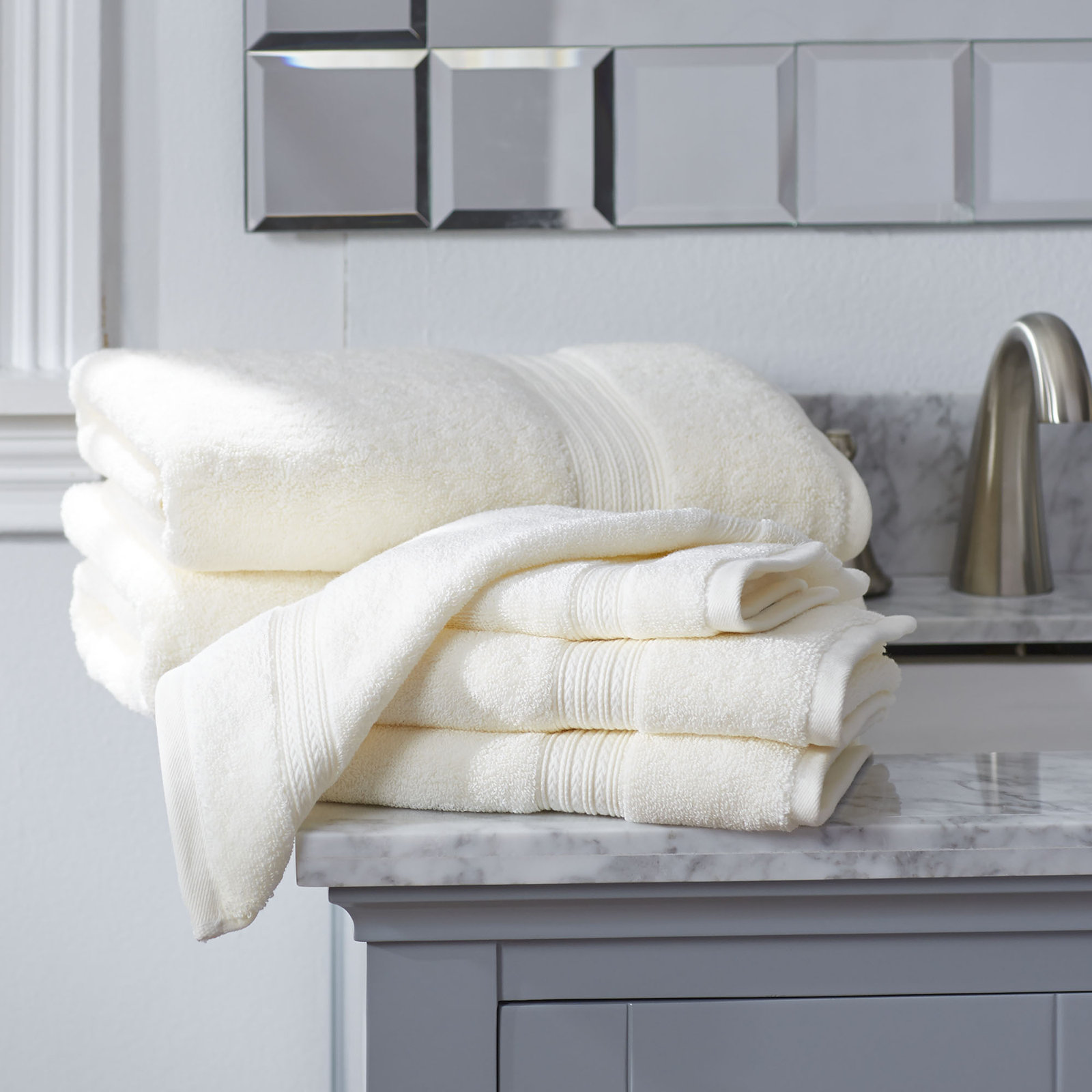 Leone Towel Set, Ivory