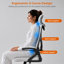 Chaise de bureau ergonomique Everdene en maille-133292997