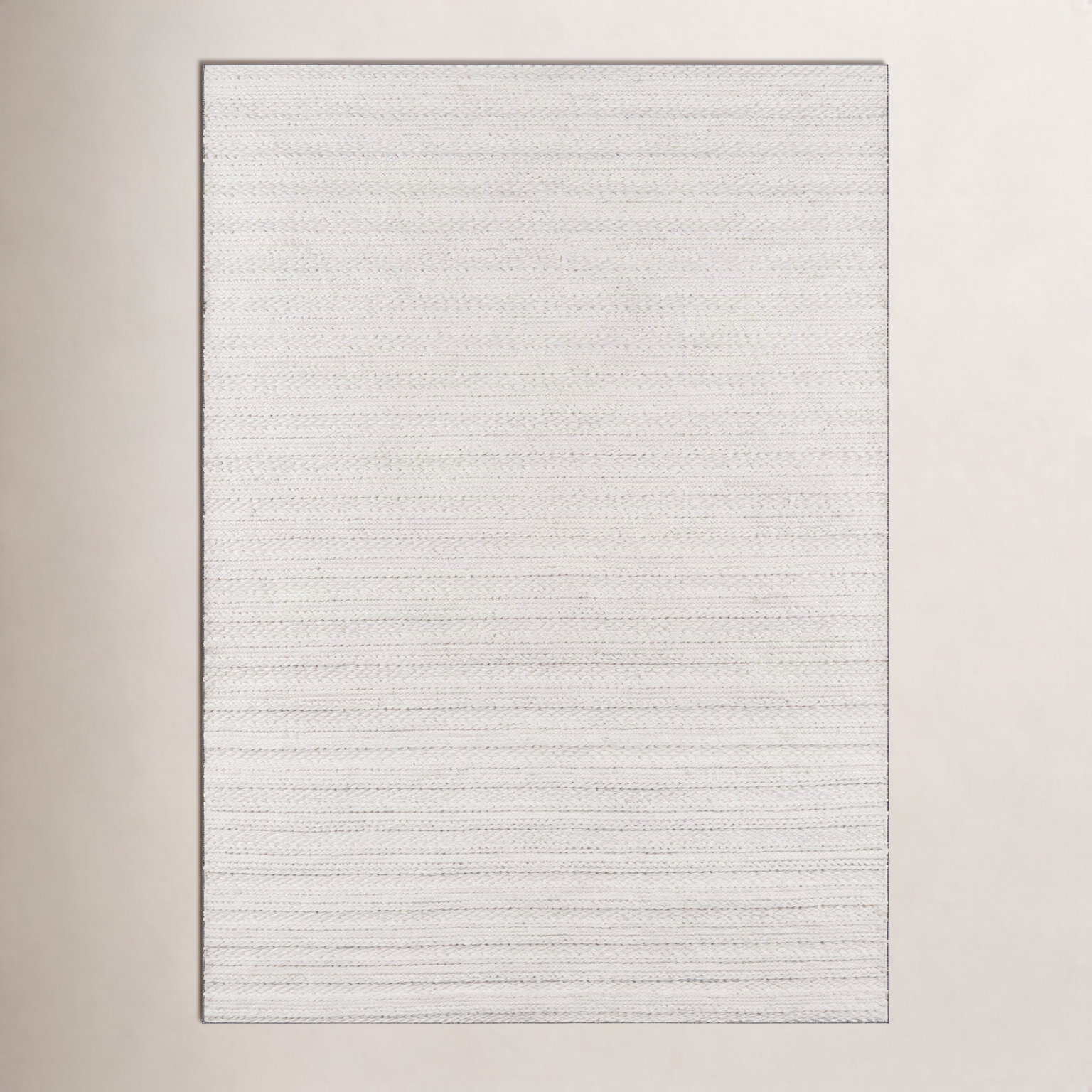 Kells Ivory Hand-Woven Geometric Jute Rug, Rectangle 3' x 5'