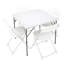 Table pliable soufflée - PEHD - 1 pièce - Table pliante - Blanc - Pliable