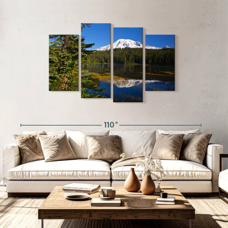 Alvord Mount Rainier In Autumn, 48" H x 75" W
